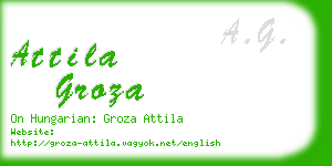 attila groza business card